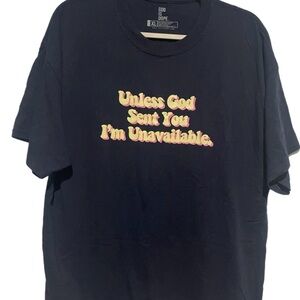 Navy Oversized Graphic T-Shirt